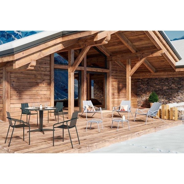 Aluminijasta okrogla vrtna miza ø 110 cm Fleole – Ezeis-image-4