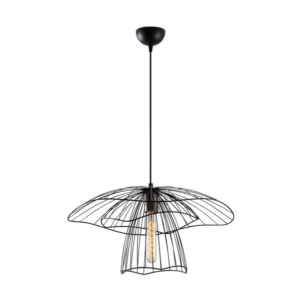 Črna viseča svetilka ø 50 cm Farac – Opviq lights-image-2