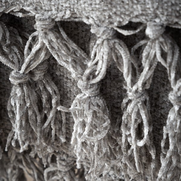 Siva odeja iz šenilje 130x170 cm Wilson – Catherine Lansfield-image-2