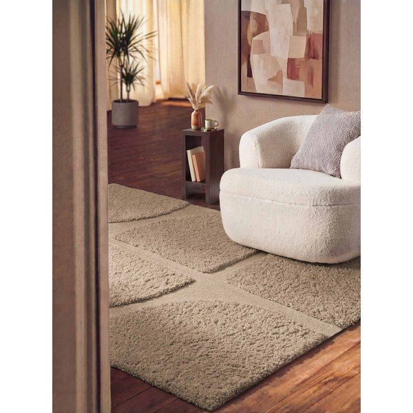 Bež ročno tkana preproga 80x150 cm Lambeth Jasper – Ted Baker-image-1