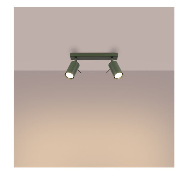 Zeleno točkovno svetilo 6x30 cm Etna – Sollux-image-3