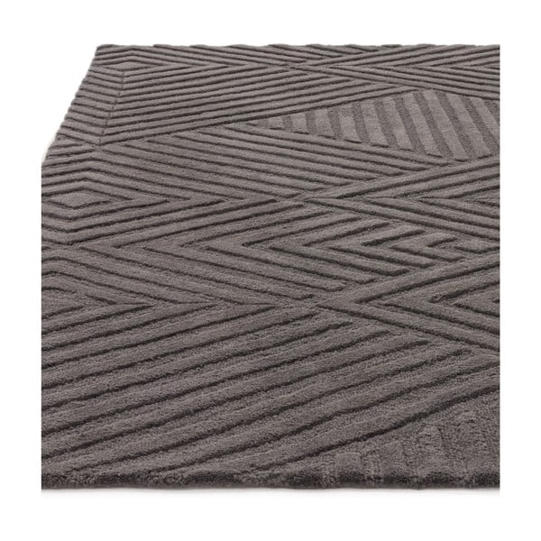 Antracitno siva volnena preproga 160x230 cm Hague – Asiatic Carpets-image-4