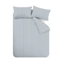 Modra flanelna posteljnina za zakonsko posteljo 200x200 cm Stripe – Catherine Lansfield