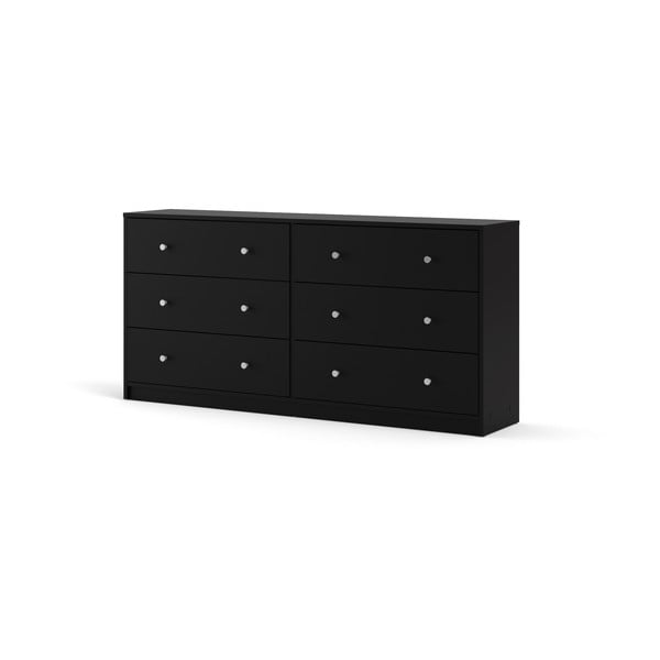 Črna komoda Tvilum May, 143 x 68 cm-image-3