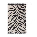Črno-bela preproga 133x190 cm Esra Zebra – Flair Rugs