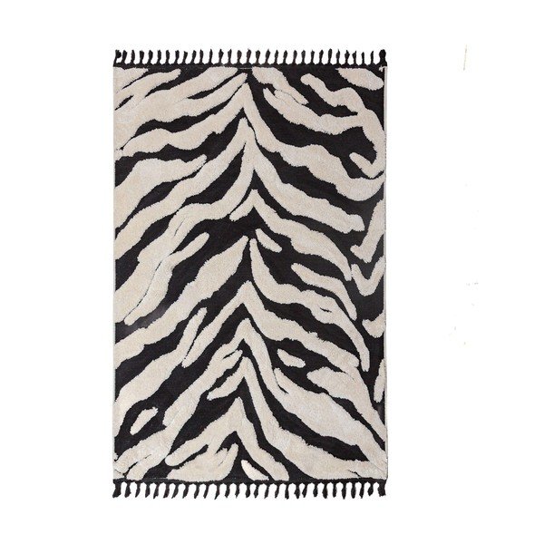 Črno-bela preproga 160x230 cm Esra Zebra – Flair Rugs