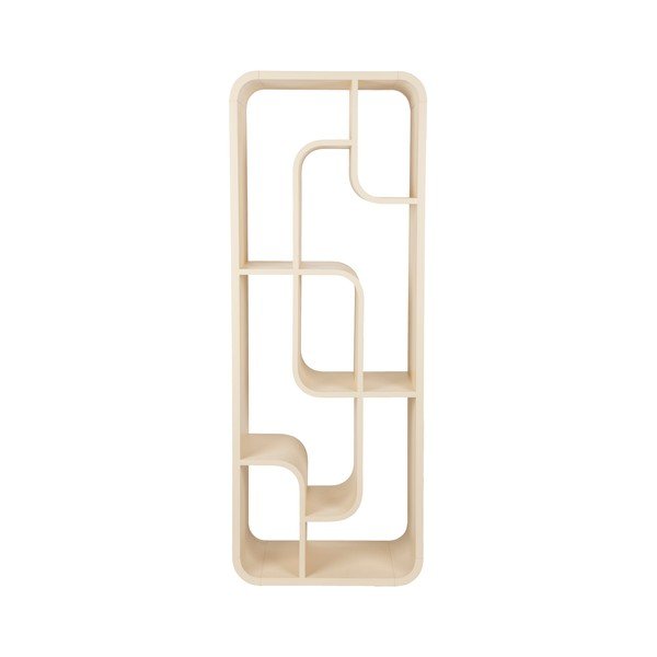 Kremno bel regal iz masivnega hrasta 60x160x35 cm Seven – Zuiver-image-2