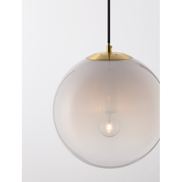 Bela/v zlati barvi steklena viseča svetilka ø 30 cm Vita – Nova Luce-image-1