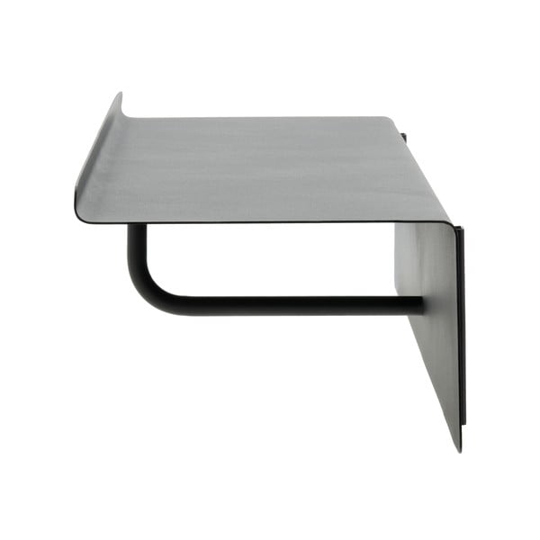 Črn jeklen stenski obešalnik s polico 21,5 cm A-Coat – Zone-image-4
