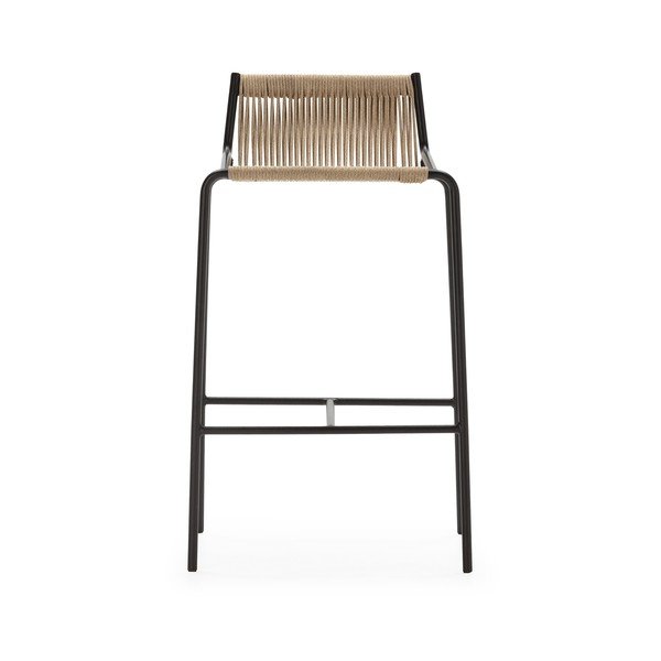 Bež kovinski barski stol (višina sedeža 65 cm) Emily – Marckeric-image-4