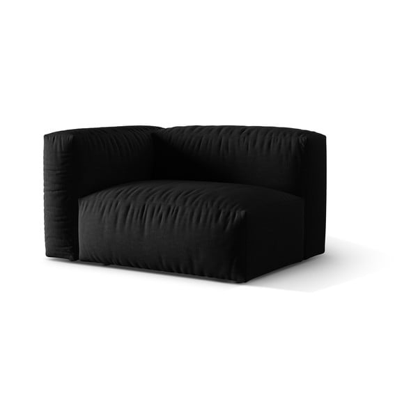 Črn modul za sedežno garnituro (levi kot) Martina – Micadoni Home-image-2