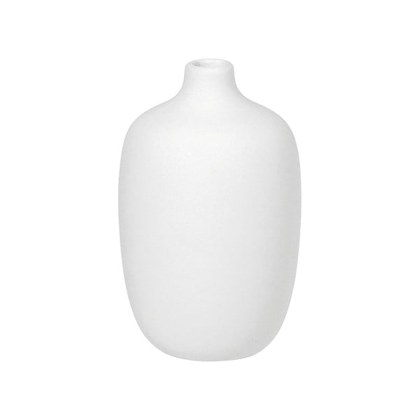Bela keramična vaza Blomus, višina 13 cm