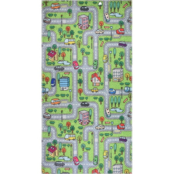 Zelena otroška preproga 80x150 cm Green Neighborhood – Vitaus