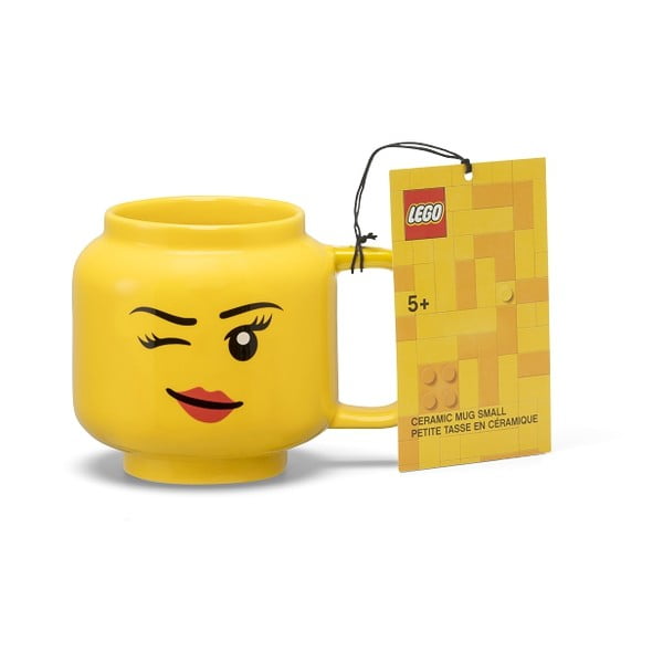 Rumena keramična otroška skodelica 255 ml Head - LEGO®-image-3