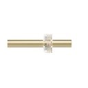 Jeklena karnisa z nastavljivo dolžino v mat zlati barvi 107 - 305 cm Flute – Umbra