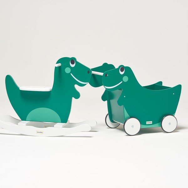 Otroška škatla za shranjevanje s kolesi Dino - Rocket Baby -image-3