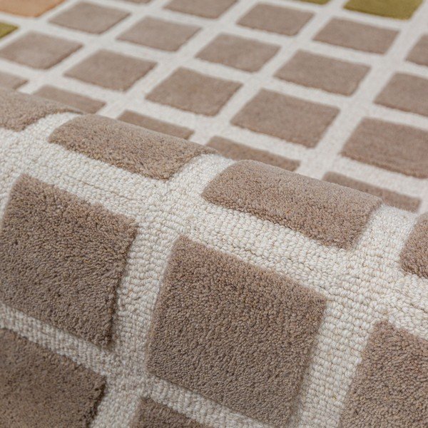 Zelena ročno tkana volnena preproga 140x200 cm Renga Wool – Flair Rugs-image-4
