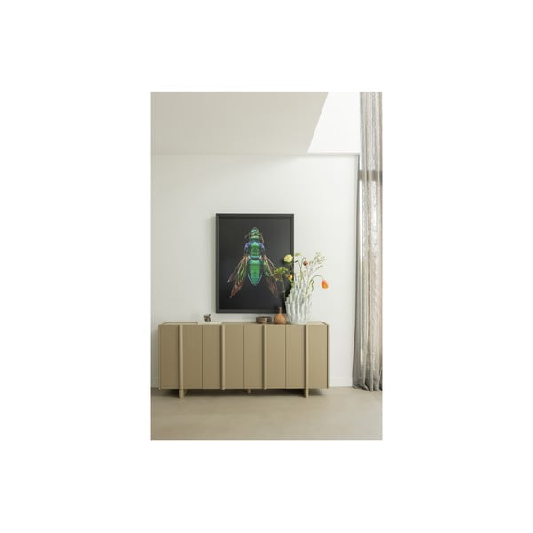 Bež nizka komoda iz masivnega bora 200x85 cm Basu – WOOOD-image-1