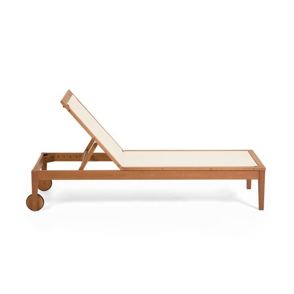 Bež vrtni ležalnik iz evkaliptusovega lesa Kave Home Caterin-image-2