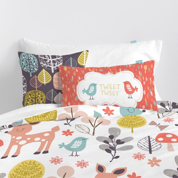 Otroška bombažna posteljnina Moshi Moshi Woodland, 140 x 200 cm-image-1