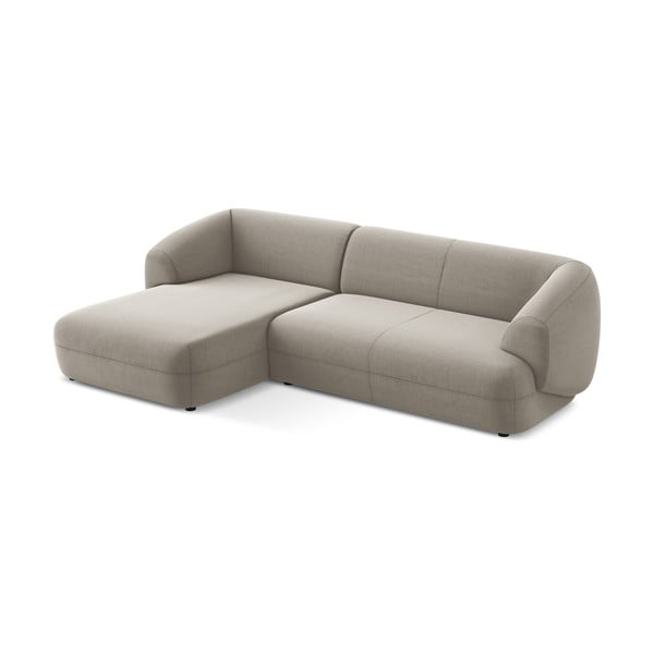 Bež žametna kotna sedežna garnitura (levi kot) Moana – Makamii-image-2