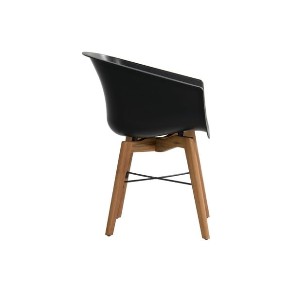 Črni plastični vrtni stoli v kompletu 2 ks Amalia – Hartman-image-3