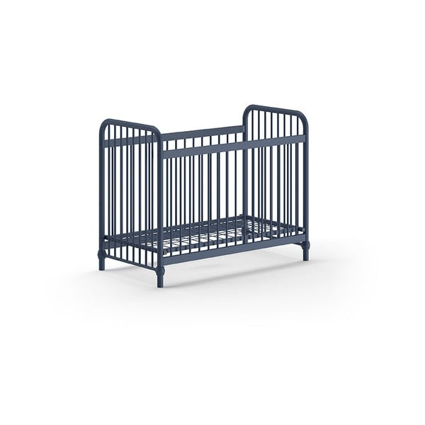 Modra kovinska otroška posteljica 60x120 cm BRONXX – Vipack