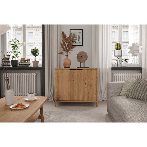 Omarica iz masivnega hrasta 95x80 cm Twig – The Beds-image-3