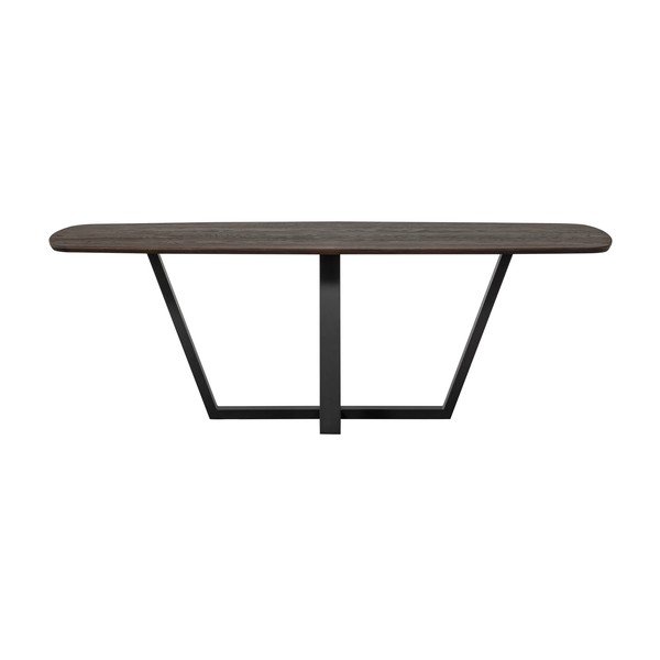 Jedilna miza s hrastovo mizno ploščo 100x220 cm Tablo – WOOOD