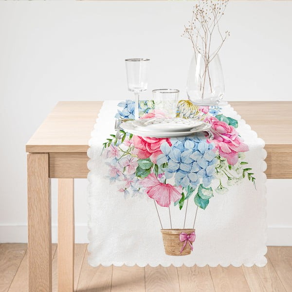 Namizni tekač Minimalist Cushion Covers Colorful Flowers, 45 x 140 cm