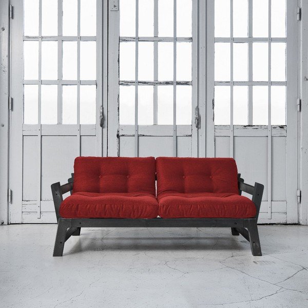 Kavč postelja Karup Step Black/Passion Red-image-1