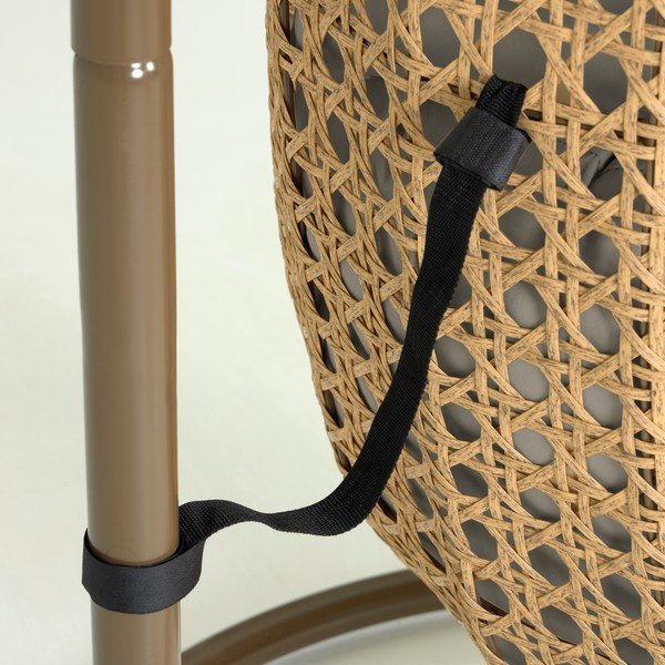 Viseč vrtni stol s stojalom Kave Home Cira-image-4