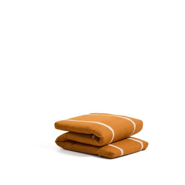 Oranžna vrtna sedežna blazina za ležalnik 50x175 cm Daila – Kave Home-image-3