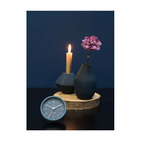 Modra budilka Karlsson Tinge, ø 9 cm-image-3