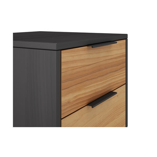 Nočna omarica iz masivnega bora v naravni barvi Lavis – Marckeric-image-1