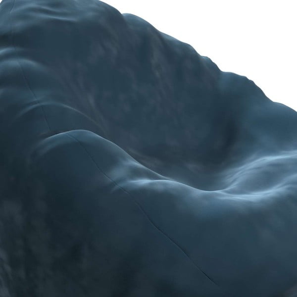 Modra vreča za sedenje Posh Velvet - Yellow Tipi-image-1