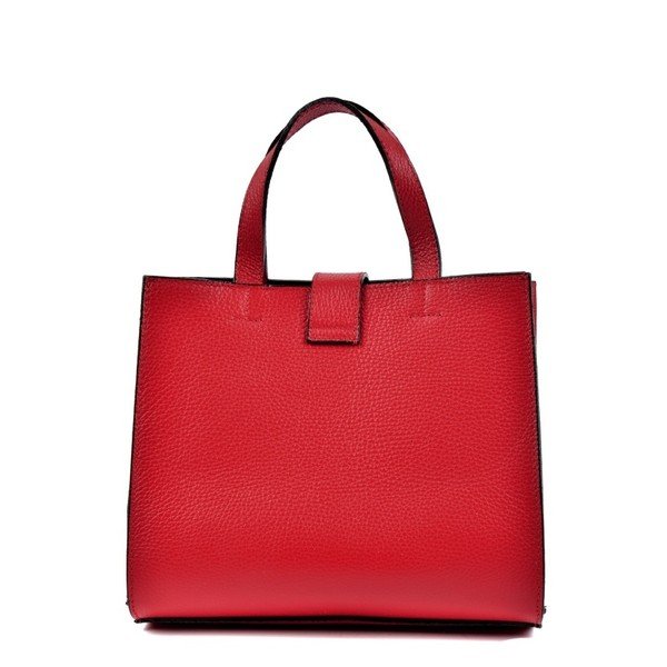 Rdeča usnjena torbica Luisa Vannini Rosso-image-4