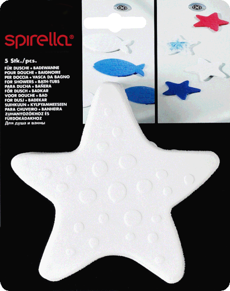 Otroške protizdrsne podloge za kad 5 ks 13x13 cm Asterie – Spirella-image-1