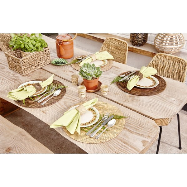 Rjav pogrinjek iz ratana Tiseco Home Studio, ø 36 cm-image-1