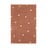 Opečnato oranžna pralna ročno tkana bombažna otroška preproga 100x150 cm Mini Dot Chestnut – Lorena Canals