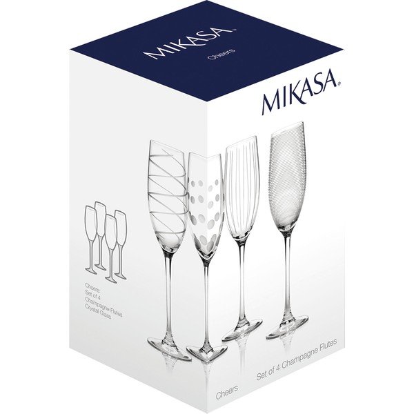 Set 4 kozarcev za šampanjec Mikasa Cheers, 250 ml-image-4