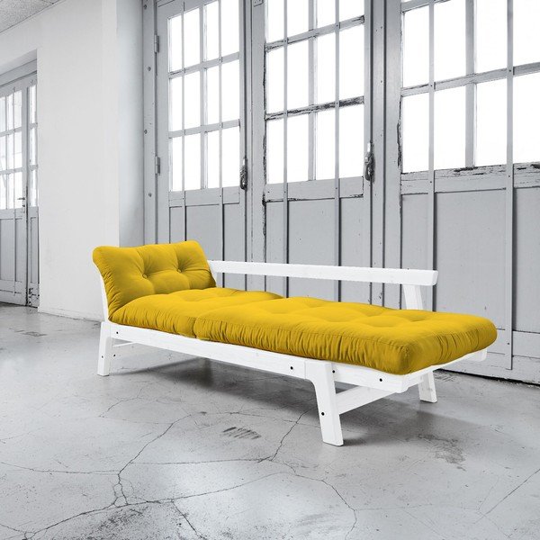 Raztegljiv kavč Karup Step White/Amarillo-image-3