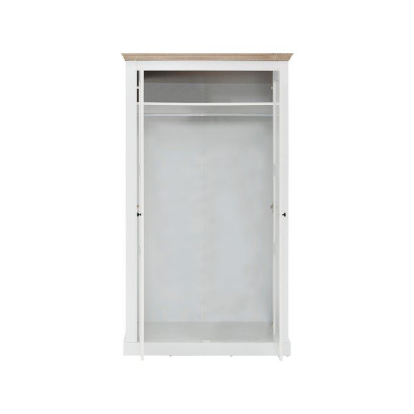 Bela garderobna omara 100x180 cm Binza – Støraa-image-2