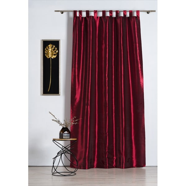 Bordo rdeča zavesa 140x245 cm Royal Taffeta – Mendola Fabrics