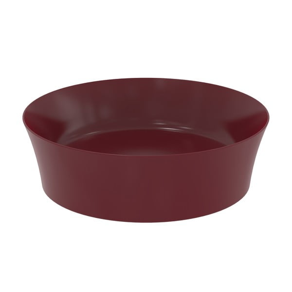 Bordo rdeč keramičen okrogel umivalnik ø 40 cm Ipalyss – Ideal Standard