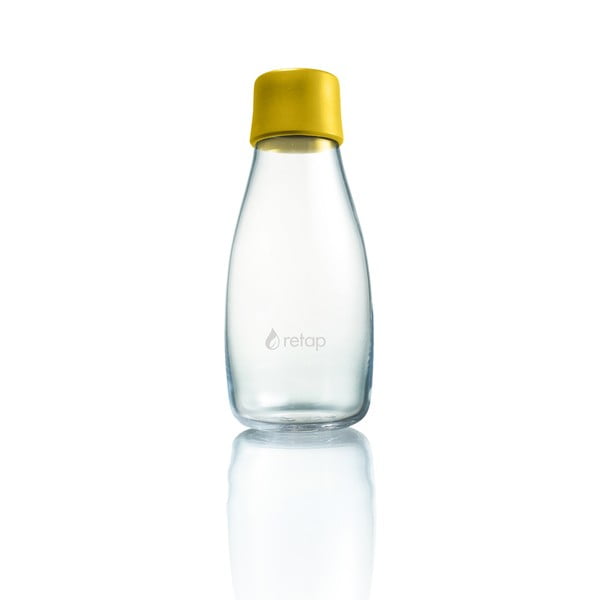 Steklenica s temno rumenim pokrovom z doživljenjsko garancijo ReTap, 300 ml