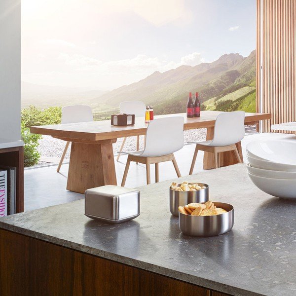 Posoda za maslo iz nerjavečega jekla Blomus Basic, 125 g masla-image-1