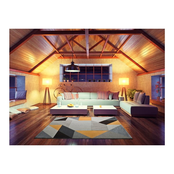 Oranžno-siva preproga Universal Gladys Duro, 60 x 120 cm-image-1