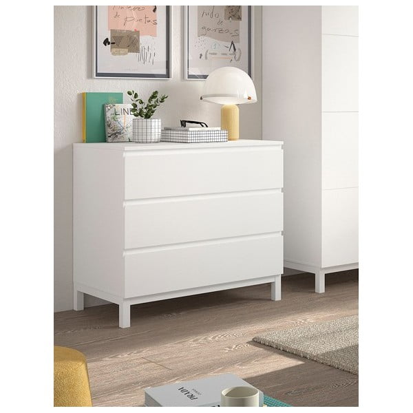 Bela otroška komoda 99x89x57 cm Eva – Vipack-image-1