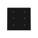 Črna komoda Tvilum Maj, 72 x 68 cm